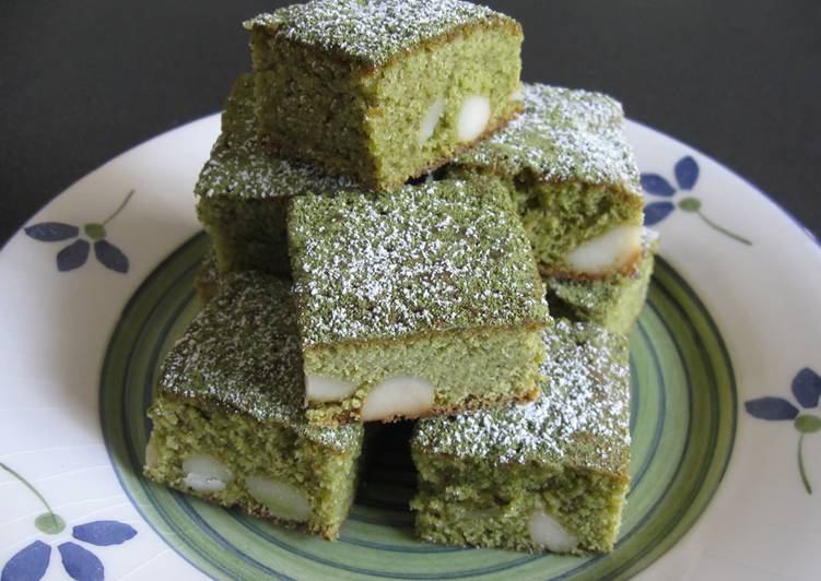 Recipe of Super Quick Homemade Matcha, White Chocolate &amp; Macadamia Brownie