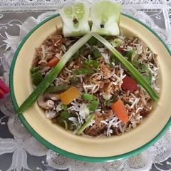 A picture of Veg fried rice.