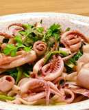Hủ Tiếu Xào Mực Ống & Cải Ngọt