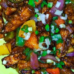 A picture of Baby corn manchurian.