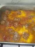Polenta con chorizo