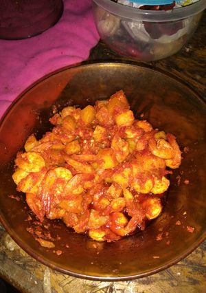 Foto resep Kentang udang sambal balado