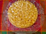 Krümelkuchen mit Äpfeln