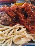 Pastas con boloñesa