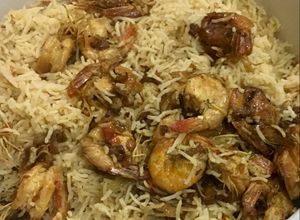 صورة لوصفة رز بالروبيان