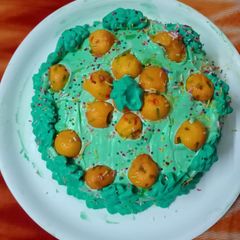 A picture of Mango cake.
