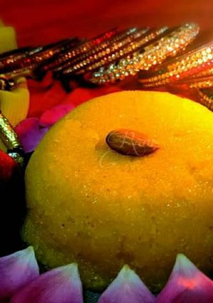 A picture of Rava Kesari.