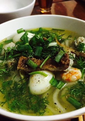 Hình của món Bánh canh chả cá thát lát.