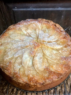A picture of Pear Mascarpone Cake.