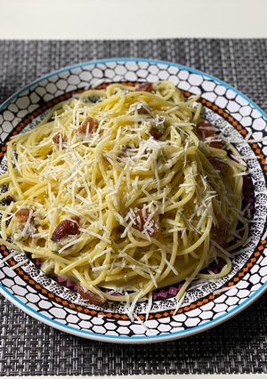 A picture of Pasta Carbonara.