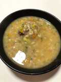 Sopa de cebada perlada