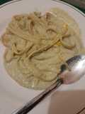 Fettuccine en crema de brócoli y champiñones