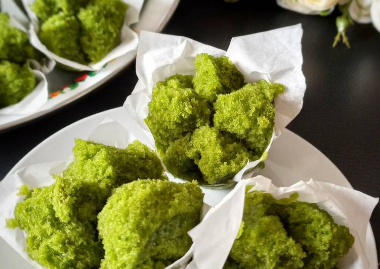 Resep Bolu kukus greentea Anti Gagal