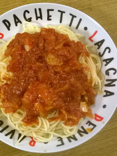 A picture of Stew spegheti.