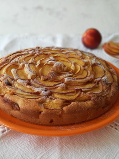 Foto di Torta di pesche fresche