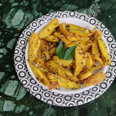 A picture of Raw Banana Masala.