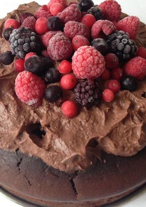 Csokoládés mascarpone torta recept fotója