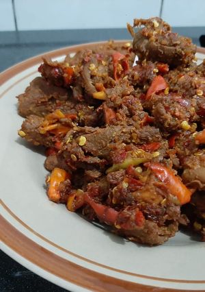 Foto resep Oseng daging mercon (menu diet no gula, minyak, santan, tepung)