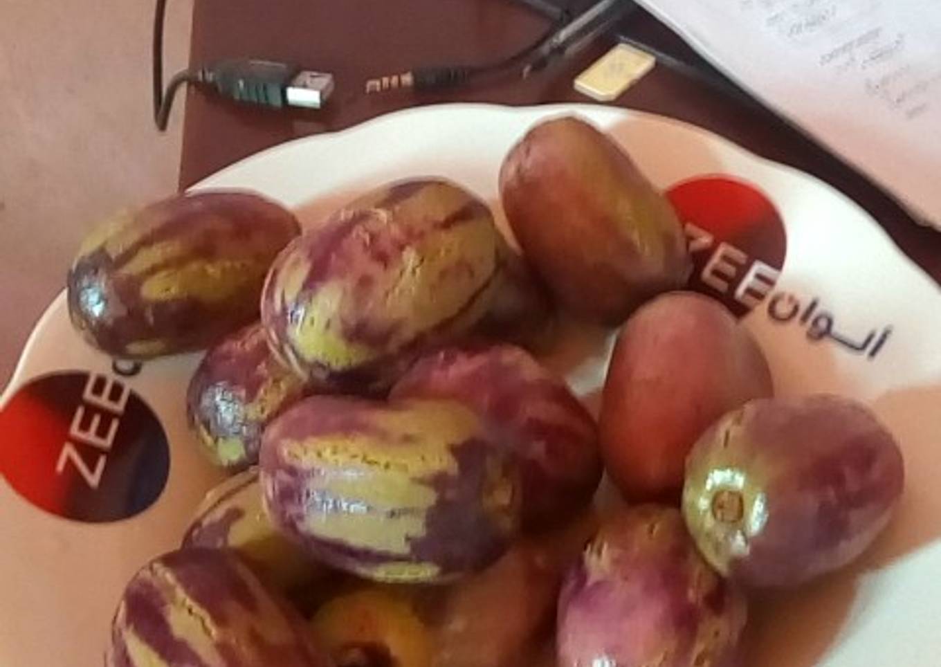Boiled plums