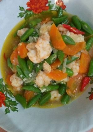 Foto resep Tumis udang buncis wortel