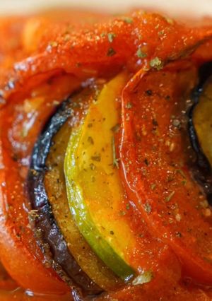 A picture of French Ratatouille Recipe ｜ Traditional Home Cooking from Pixar’s Ratatouille 🍆🍅.