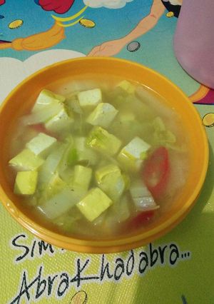 Foto resep sayur tahu bening