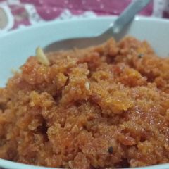 A picture of Gajar ka halwa.