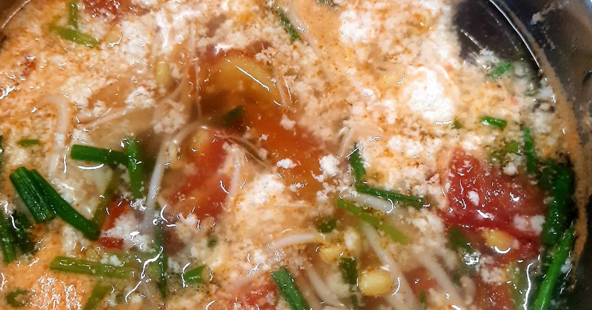 Cách Làm Món Canh Chua Giá đậu (Canh Riêu Chay) của Nhà Vân - Cookpad