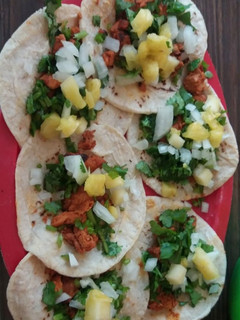 Una foto de Tacos al pastor
