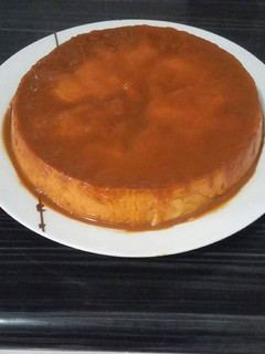 Una foto de Flan de queso crema 😄