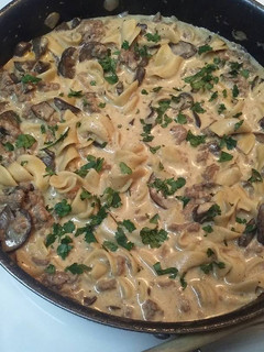 A picture of Homemade Hamburger Helper - Stroganoff Style.
