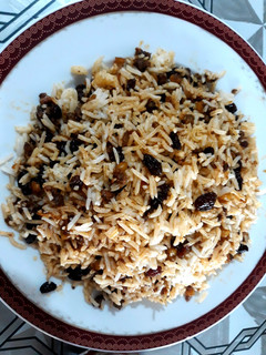 عکسی از دستور کشمش پلو