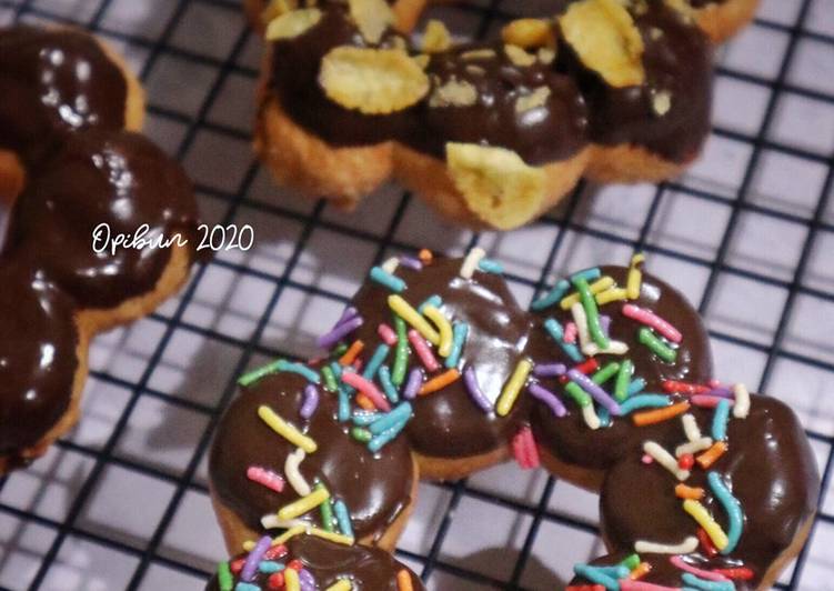 resep cara bikin Pon De Ring / Donat Mochi