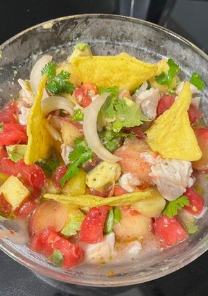 Una foto de Ceviche de Dorada a mi manera