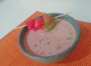 Una foto de Crema de sandía