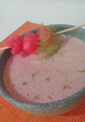 Una foto de Crema de sandía