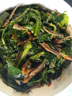 Foto resep Sayur tumis daun pepaya+teri