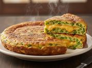 Una foto di pane a frittata