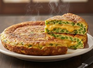 Foto di Frittata "Sandwich" ai Fagiolini e Sottilette