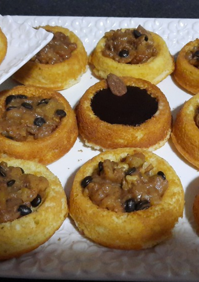 Una foto de Mini bizcochitos rellenos con manzana