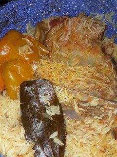 صورة لوصفة كبسة لحم بسيطة و سهلة 😍👌