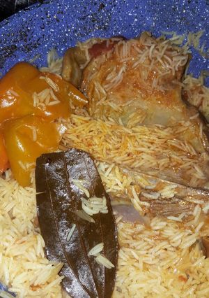 صورة لوصفة كبسة لحم بسيطة و سهلة 😍👌