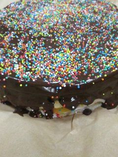 Una foto de Tarta de cumpleaños de bajas calorías