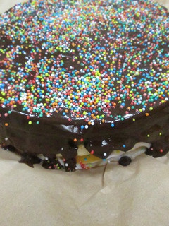 Una foto de Tarta de cumpleaños de bajas calorías