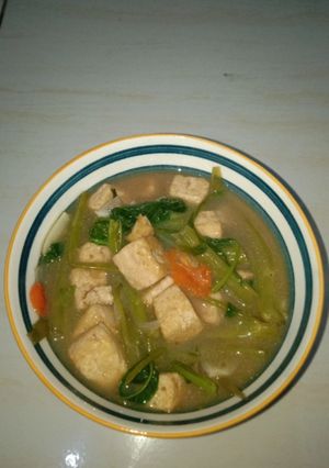 Foto resep Tumis kangkung, tahu