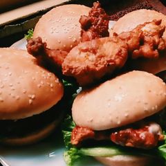 KFC style zinger Burger A picture of KFC style zinger Burger.