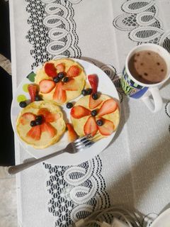 Una foto de Pancakes caseros