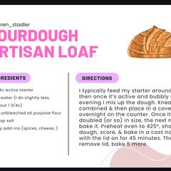 A picture of Sourdough artisan loaf.