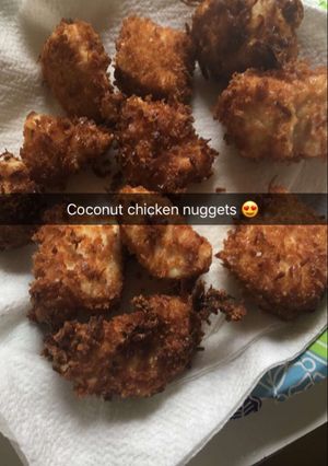 A picture of Crispy Coconut Chicken.
