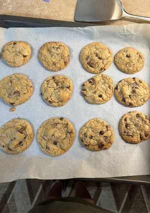 Φωτογραφία της συνταγής Cookies με κομματάκια σοκολάτας και espresso 🩷